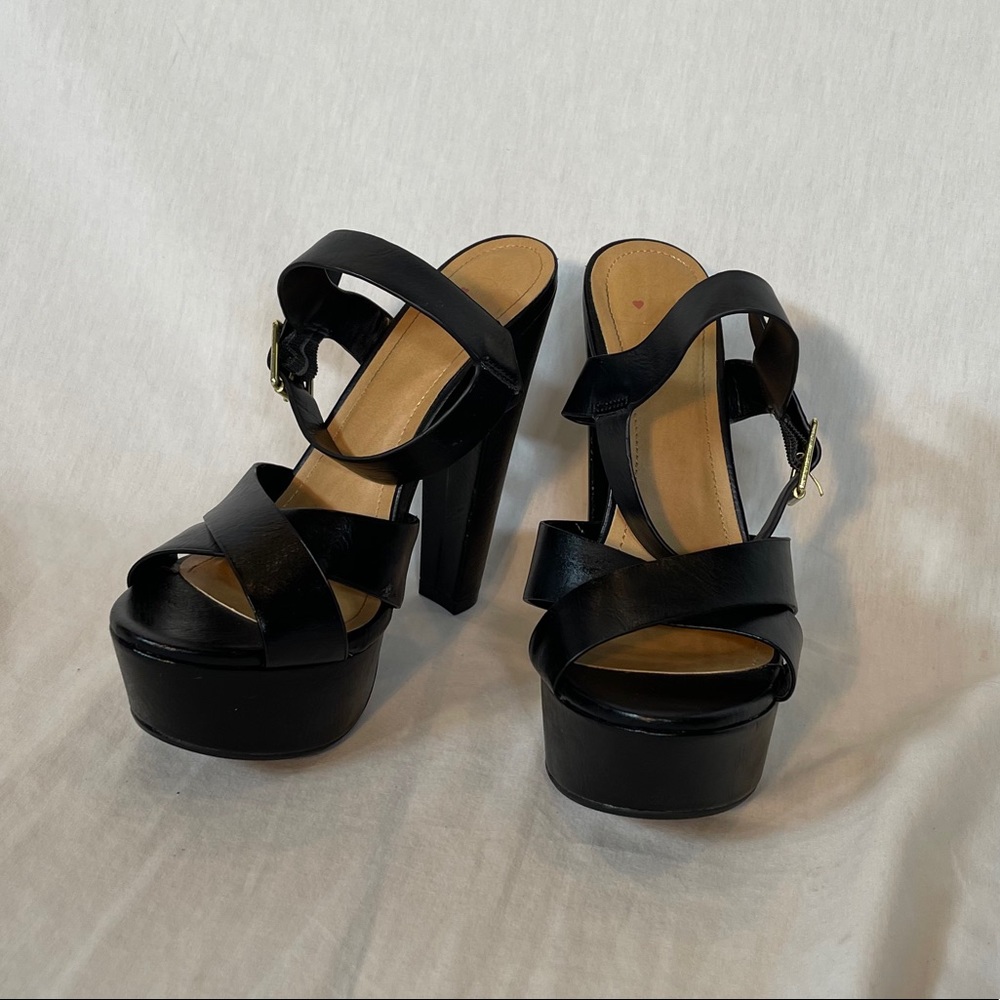 Black high heels
